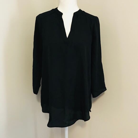 Decree Split Neck Tunic Blouse - Picture 1 of 5